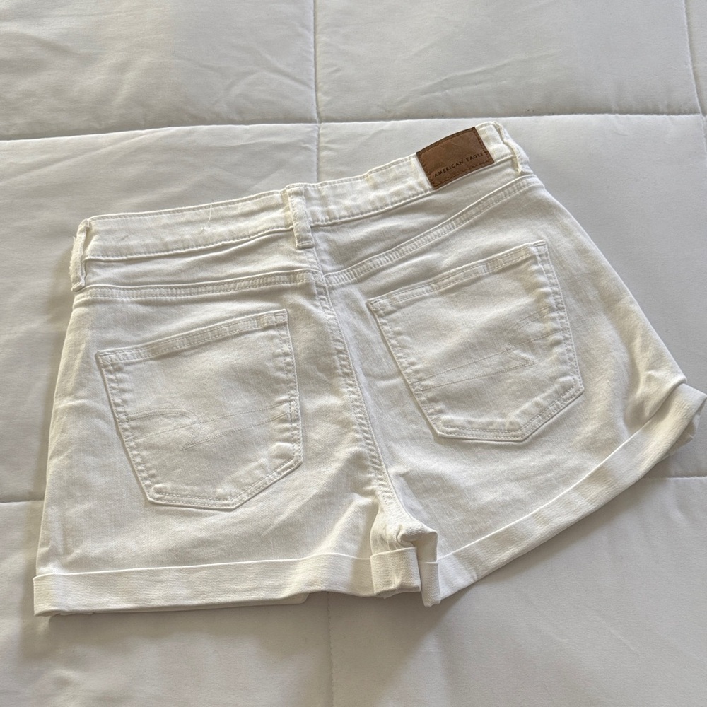 American Eagle Outfitters Cream Jean Shorts